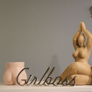 Girlboss freestanding sign